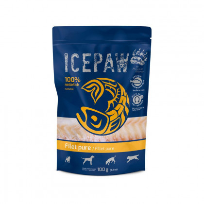 ICEPAW Filet Pure Mokra karma dla psów filet z dorsza Wyprodukowane ze świeżych ryb  100g
