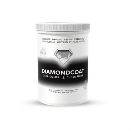 Pokusa DiamondCoat DeepColor & SuperShine Preparat na ciemną sierść psów 300g