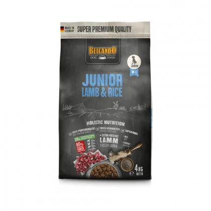 Belcando karma dla psów Junior Lamb&rice opakowanie 4 kg smak jagnięcina i ryż