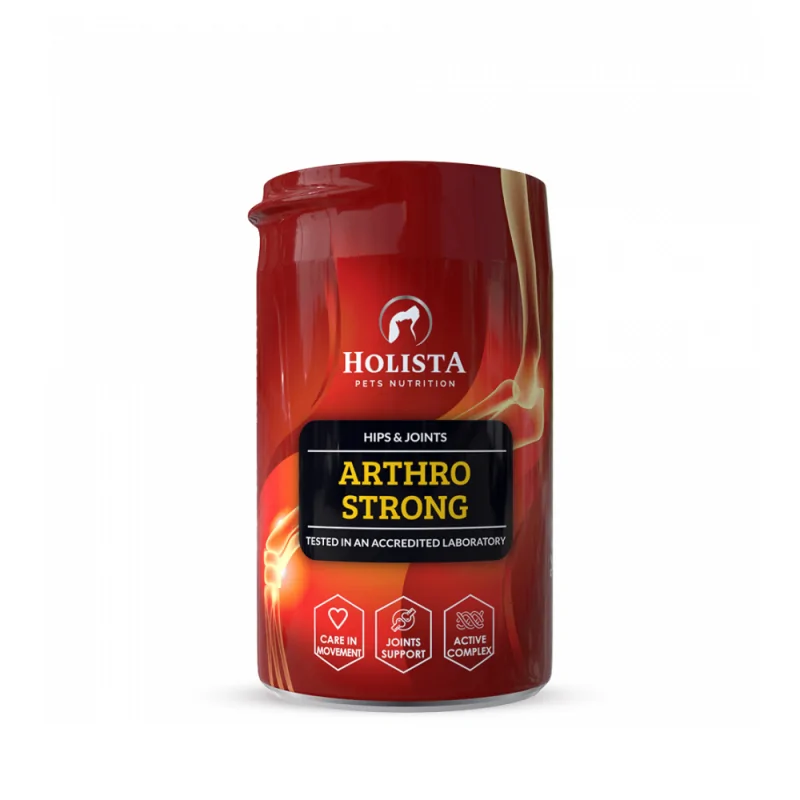 Holista Pets ArthroStrong Preparat na stawy dla psów Zmniejsza bóle i stany zapalne 200g