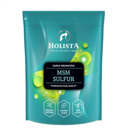 Holista Pets MSM siarka organiczna dla psów i kotów poprawa kondycji skóry, sierści i pazurów 500g