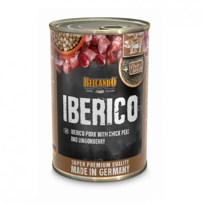 Belcando puszka mokrej karmy dla ps贸w smak wieprzowina iberyjska Iberico gramatura 400g