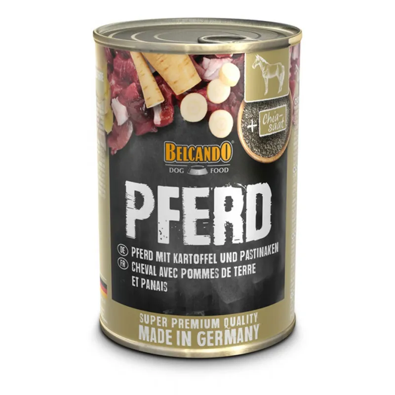 Belcando Super Premium Mokra karma dla psów konina z ziemniakami i pasternakiem 400g