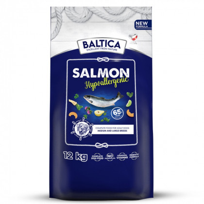 BALTICA Salmon Hypoallergenic Sucha karma dla psów średnich i dużych ras 12kg