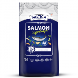 BALTICA Salmon Hypoallergenic Sucha karma dla psów małych ras Bezzbożowa 12kg