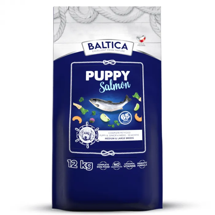 BALTICA Puppy Salmon Sucha karma dla szczeniąt średnich i dużych ras 12kg