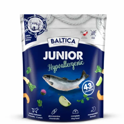 BALTICA Junior Hypoallergenic Sucha karma dla młodych psów dużych i olbrzymich ras 1kg