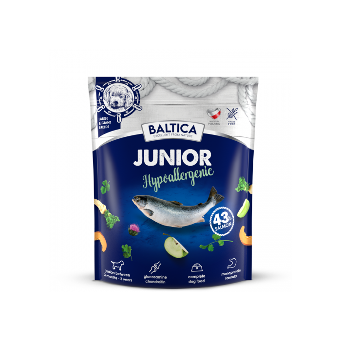 BALTICA Junior Hypoallergenic Sucha karma dla młodych psów dużych i olbrzymich ras 1kg