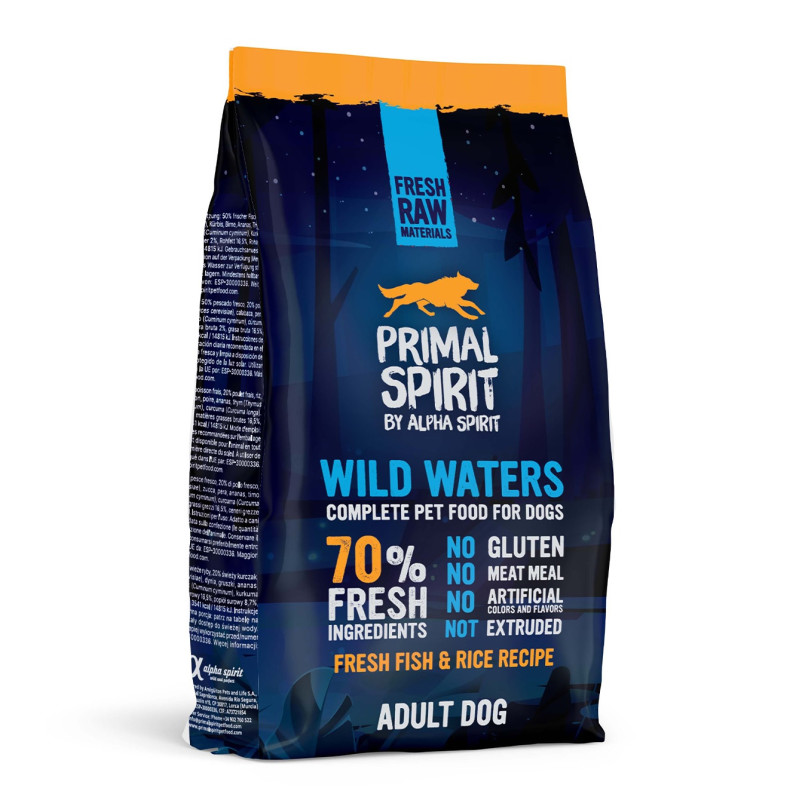 Primal Spirit 70% Wild Waters Sucha karma dla psów Bez glutenu produkt  1kg