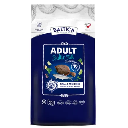Baltica Baltic Fish Sensitive karma sucha dla małych ras karma hipoalergiczna 9 kg