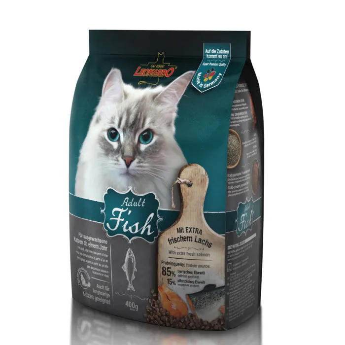 Leonardo Adult Fish karma dla kotów łosoś i ryż Łatwo przyswajalna produkt 400g