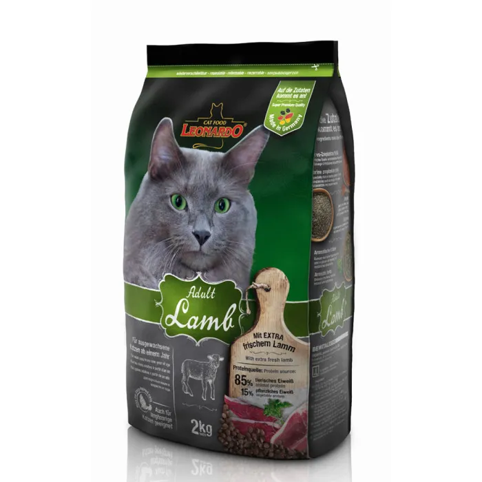 Sucha karma dla kot贸w o smaku jagni臋ciny Leonardo Adult Lamb produkt 2kg