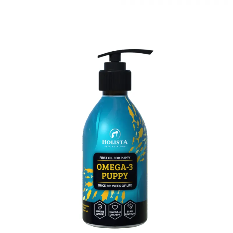 Holista Pets Omega3 Puppy Olej dla szczeniąt bez konserwantów peodukt 100ml
