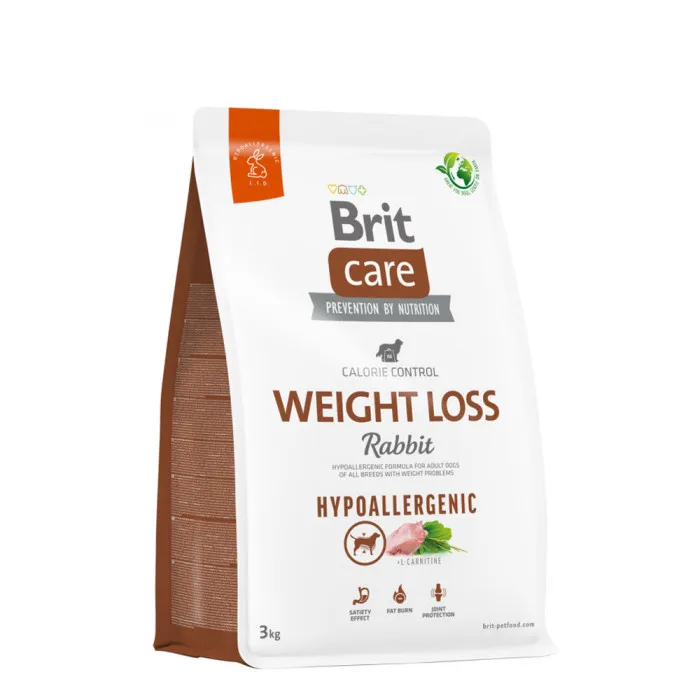 Brit Care Dog Hypoallergenic Weight Loss, królik 3 kg