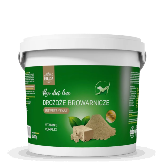 Pokusa RawDietLine Drożdże browarnicze na odporność i sierść dla psów i kotów produkt 2,5kg