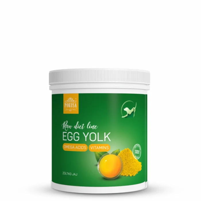 Pokusa RawDietLine Żółtko jaja kurzego w proszku dla psów i kotów produkt 150g