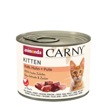 Animonda Kitten cielęcina, kura, indyk 200g