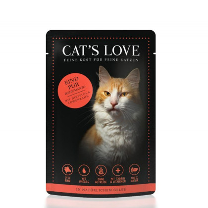 Cat's Love karma dla kotów wołowina w naturalnej galaretce 85g