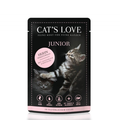 Cat's Love Junior karma dla kotów kurczak w naturalnej galaretce 85g