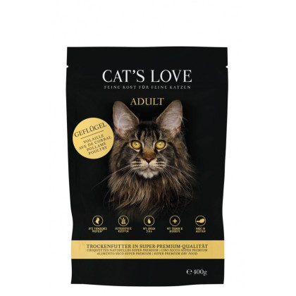 Cat's Love sucha karma dla kotów drób 400g