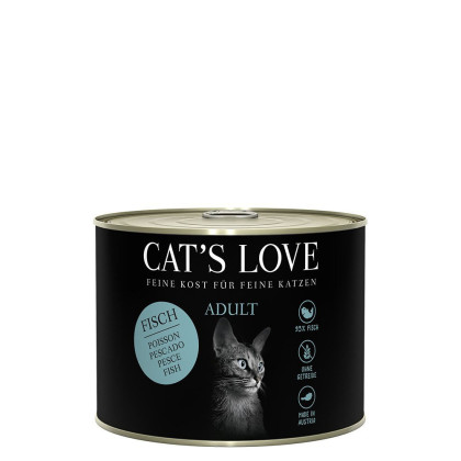 Cat's Love mokra karma dla kotów ryby z olejem z krokosza i pietruszką 200g