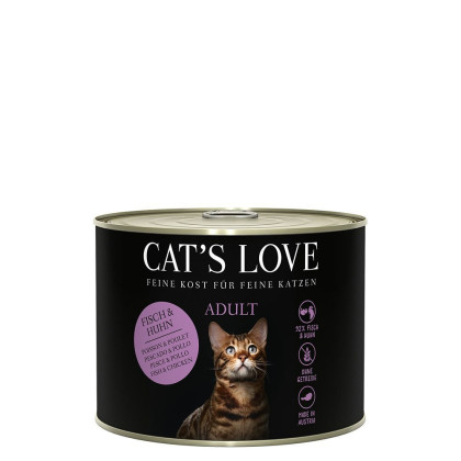 Cat's Love mokra karma dla kotów ryby i kurczak z olejem z łososia i pietruszką 200g