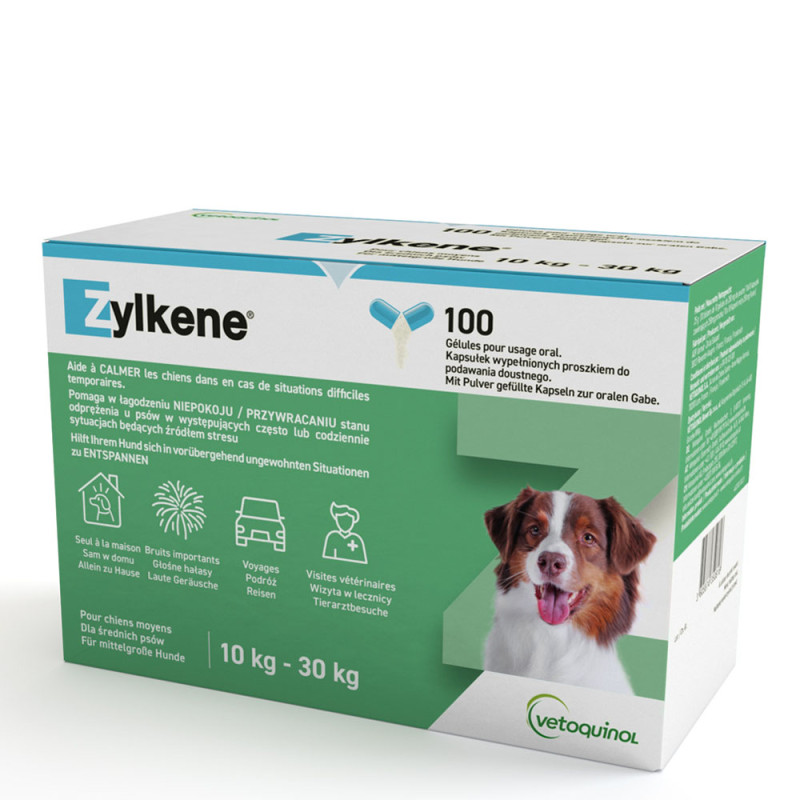 Zylkene tabletki uspokające dla średnich psów o wadze 10-30 kg opakowanie 10 szt