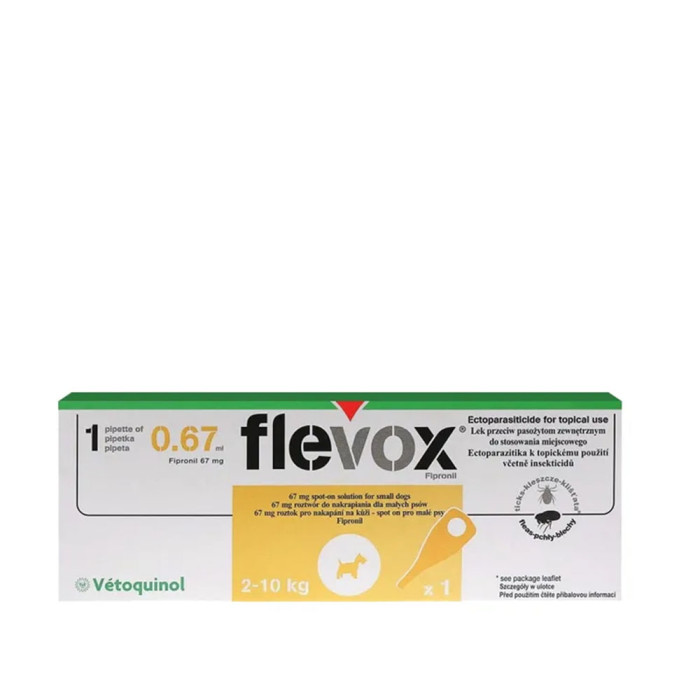 Flevox Spot-On krople dla małych psów 2-10 kg 1 pipeta