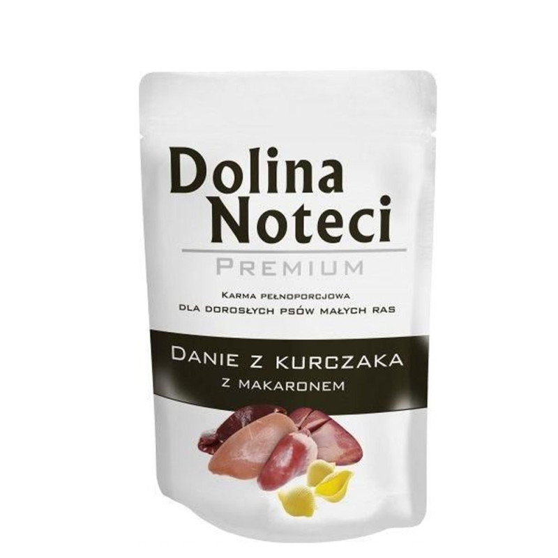 Dolina Noteci Premium Danie z Kurczaka z Makaronem saszetka dla psa 100g