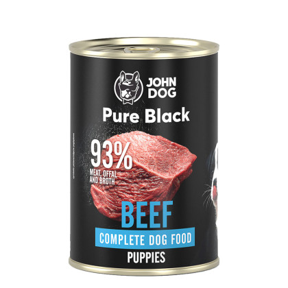 John Dog Pure Black mokra karma dla szczeniąt Wołowina 400g