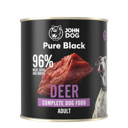 John Dog Pure Black mokra karma dla psa Jeleń 800g