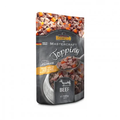 Belcando Mastercraft Topping saszetka 100g polewa do karmy smak wołowina z marchewką