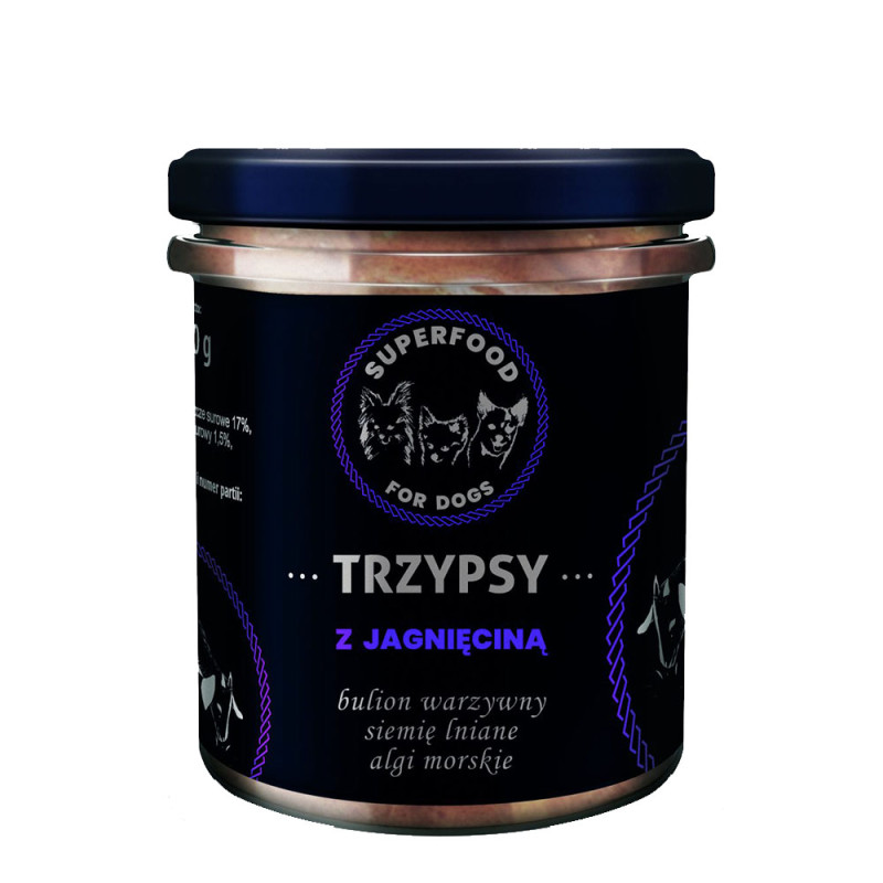 HappySnacky mokra karma TRZYPSY Jagnięcina 300g