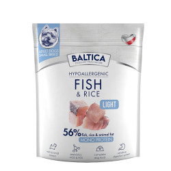 Baltica Adult Fish & Rice Light karma z rybą dla psów dorosłych ras małych 1kg