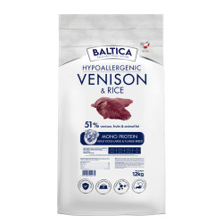Baltica Adult Venison & Rice karma z dziczyzną dla psów dorosłych ras dużych 12kg