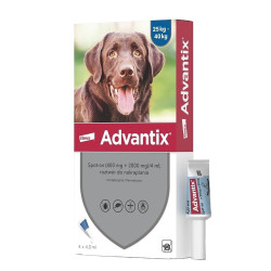 Advantix Spot-on roztwór na pasożyty dla psów od 25 do 40 kg opak. 4 pipety