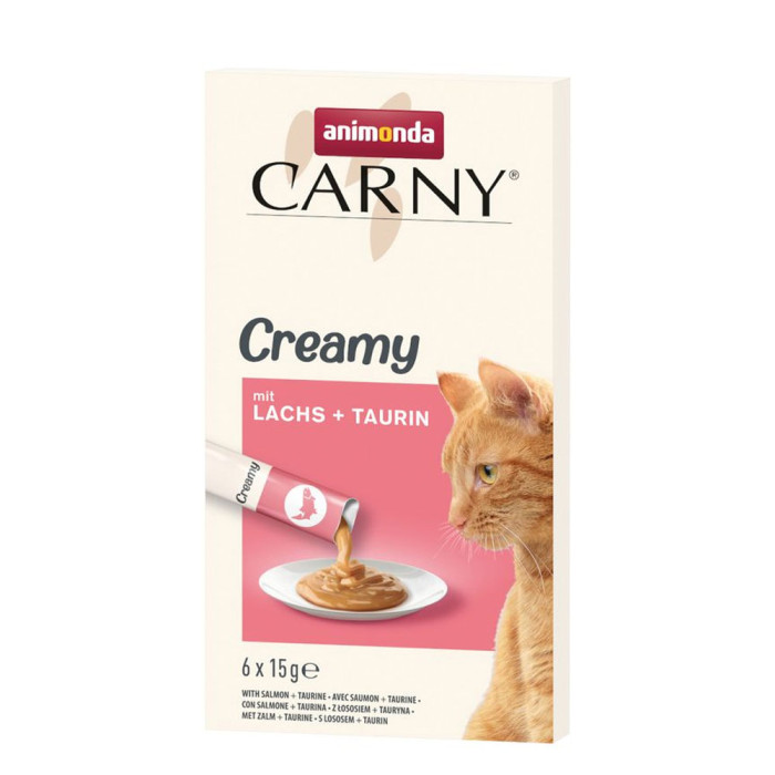 Animonda Carny Adult Creamy z Łososiem i Tauryną pasta dla kota 15g x 6szt