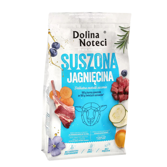 Dolina Noteci Karma Premium Suszona Jagnięcina 9 kg