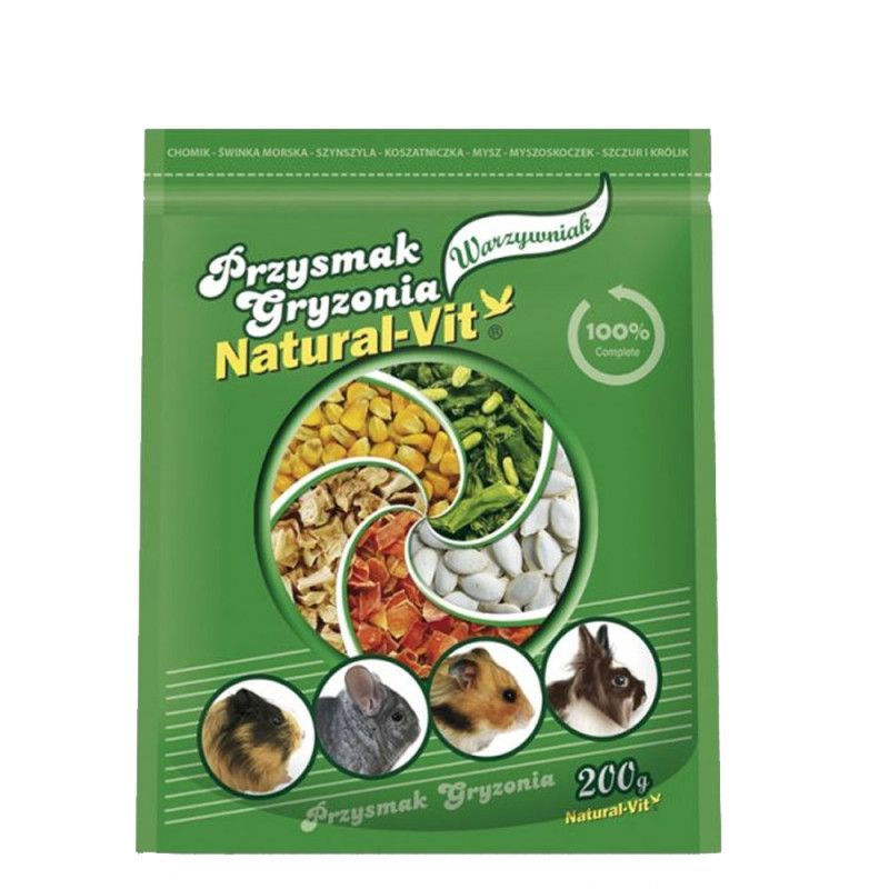 Natural-Vit Przysmak dla Gryzoni Ogród Warzywny 200g