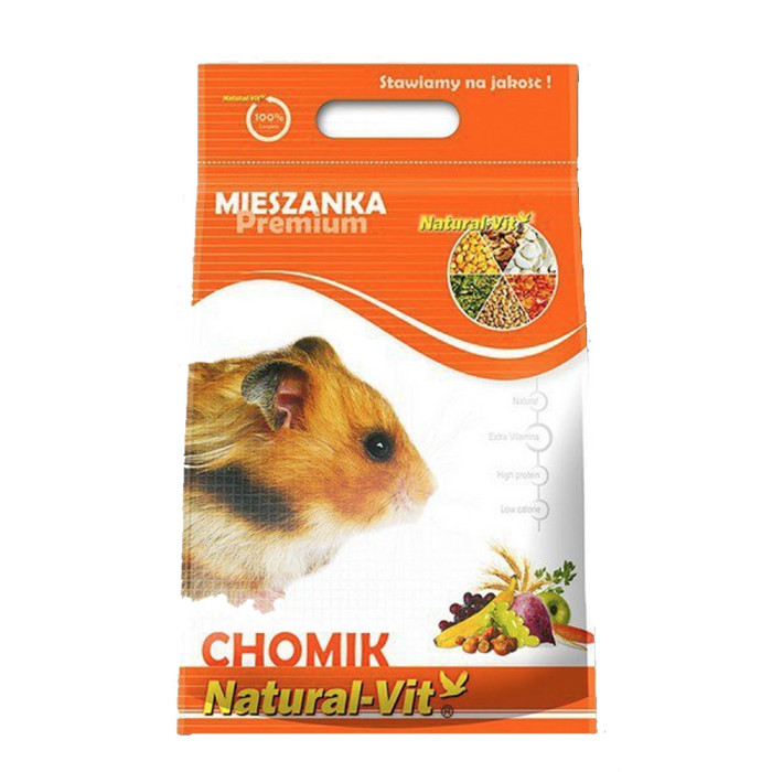 Natural-Vit Mieszanka Premium dla Chomików 500g