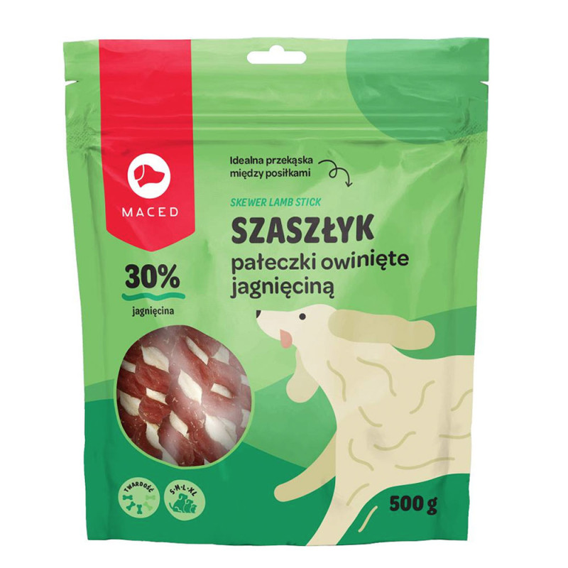 Maced Szaszłyk pałeczki wołowe owinięte jagnięciną 500g