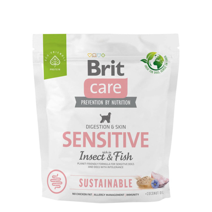 Brit Care Dog Sustainable Sensitive Adult ryba z insektami 1kg