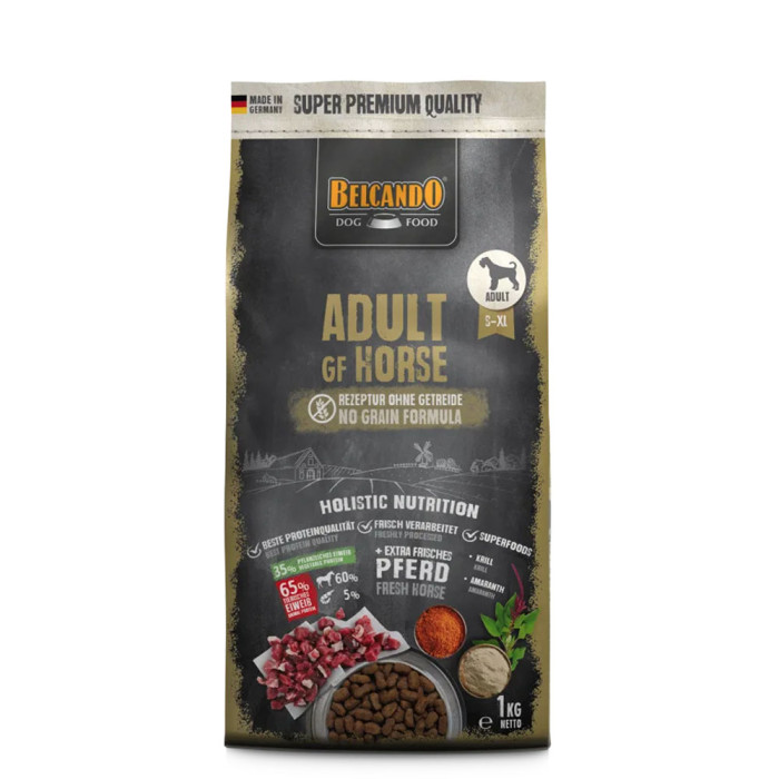 Belcando Adult GF Horse Sucha karma 1kg dla psów bezzbożowa z koniną S-XL