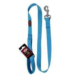Pet Nova Smycz nylonowa z uchwytem rozmiar XL 2,5 cm długość 120 cm błękitna