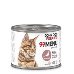 John Dog for Cats 99 Menu mokra karma dla kotów Bażant 200g