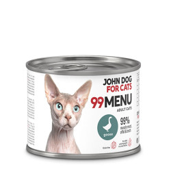 John Dog for Cats 99 Menu mokra karma dla kotów Gęś 200g