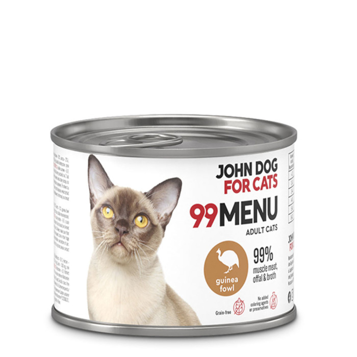 John Dog for Cats 99 Menu mokra karma dla kotów Perliczka 200g