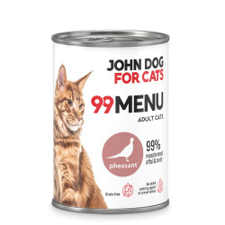 John Dog for Cats 99 Menu mokra karma dla kotów Bażant 400g