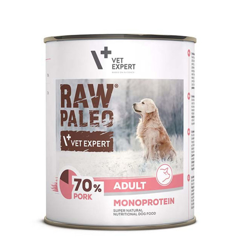 Raw Paleo mokra karma dla psów WIEPRZOWNA 800g