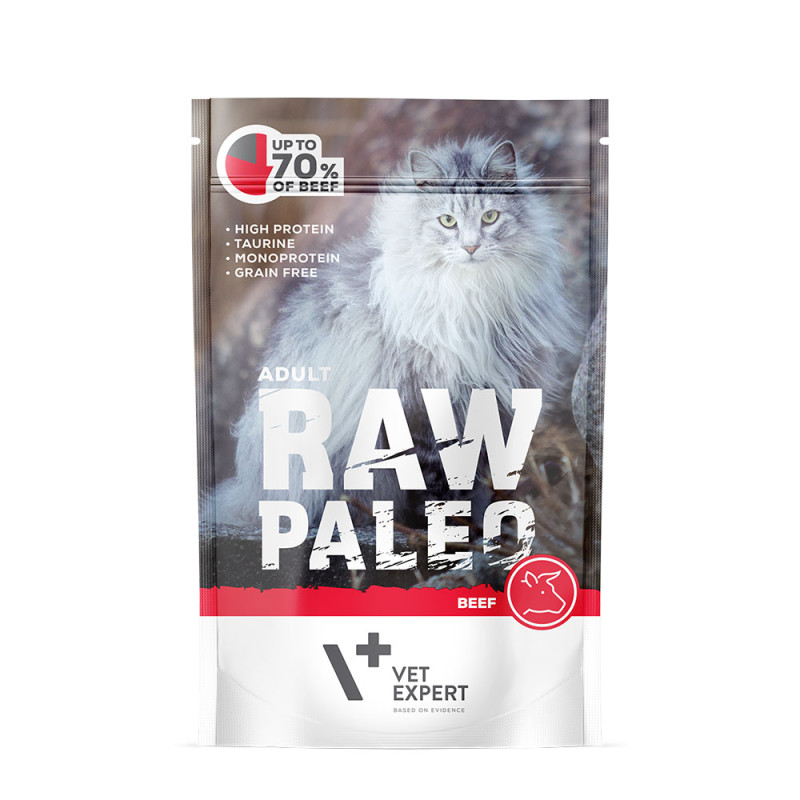 Raw Paleo Adult mokra karma dla kota Wołowina 100g